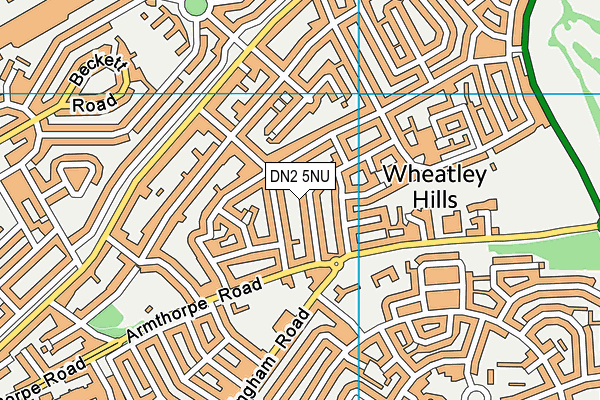 DN2 5NU map - OS VectorMap District (Ordnance Survey)