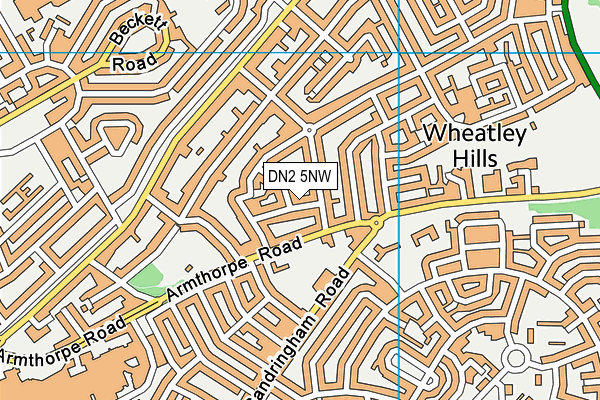 DN2 5NW map - OS VectorMap District (Ordnance Survey)