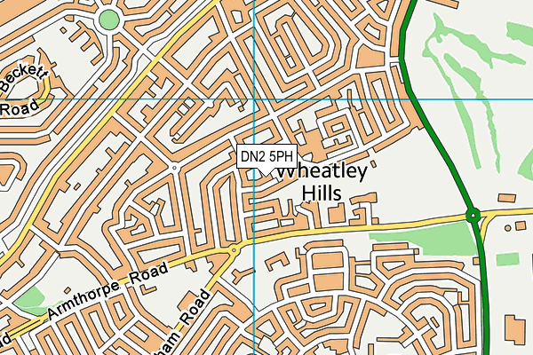 DN2 5PH map - OS VectorMap District (Ordnance Survey)