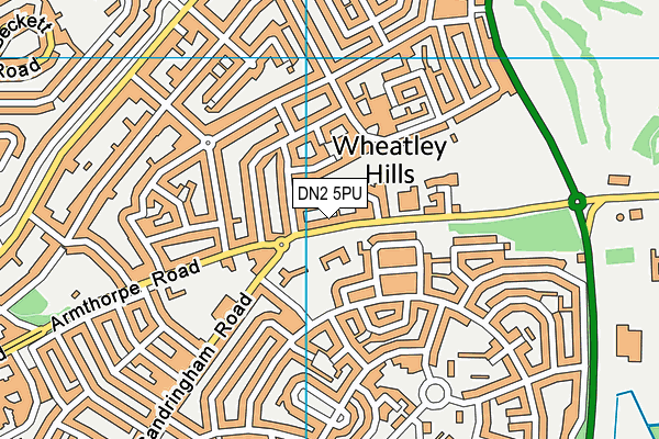 DN2 5PU map - OS VectorMap District (Ordnance Survey)