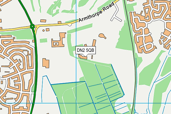 Doncaster Knights (Castle Park) map (DN2 5QB) - OS VectorMap District (Ordnance Survey)