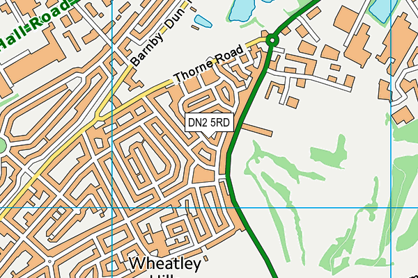 DN2 5RD map - OS VectorMap District (Ordnance Survey)