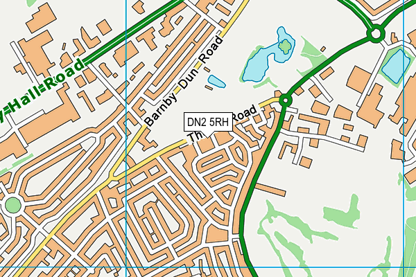 DN2 5RH map - OS VectorMap District (Ordnance Survey)
