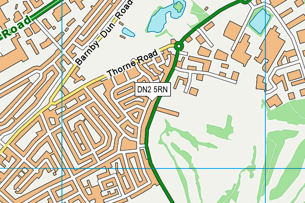 DN2 5RN map - OS VectorMap District (Ordnance Survey)