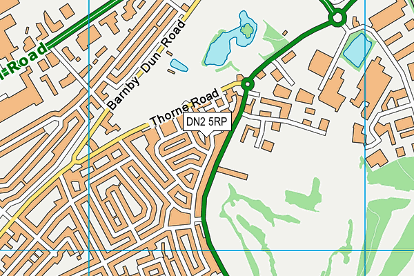 DN2 5RP map - OS VectorMap District (Ordnance Survey)