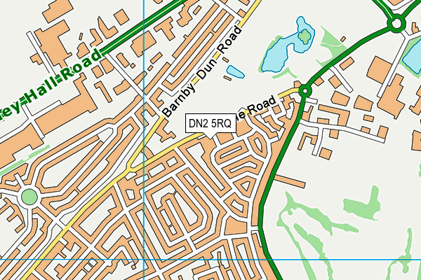 DN2 5RQ map - OS VectorMap District (Ordnance Survey)