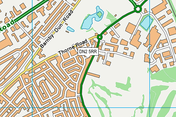 DN2 5RR map - OS VectorMap District (Ordnance Survey)