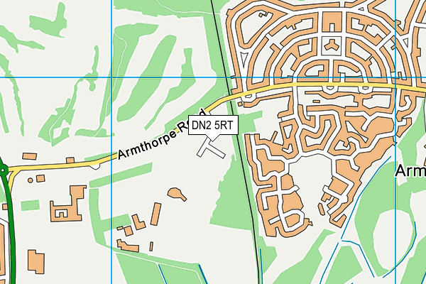 DN2 5RT map - OS VectorMap District (Ordnance Survey)