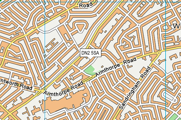 DN2 5SA map - OS VectorMap District (Ordnance Survey)