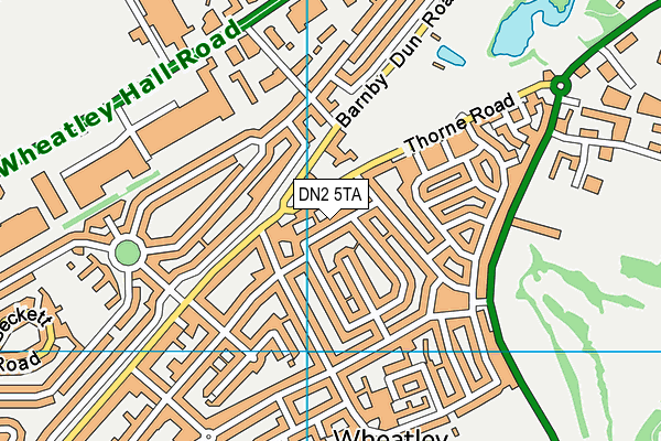 DN2 5TA map - OS VectorMap District (Ordnance Survey)