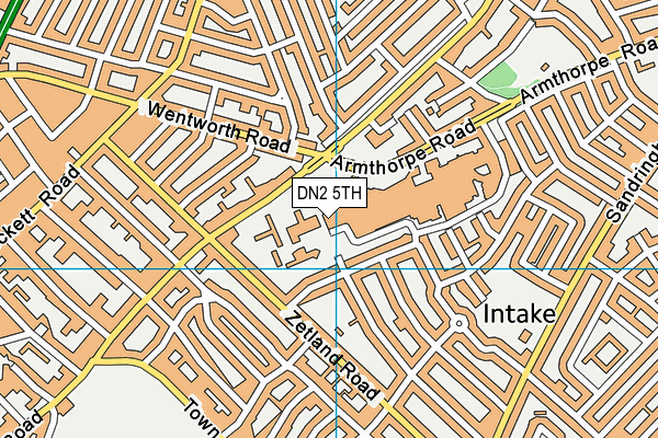 DN2 5TH map - OS VectorMap District (Ordnance Survey)