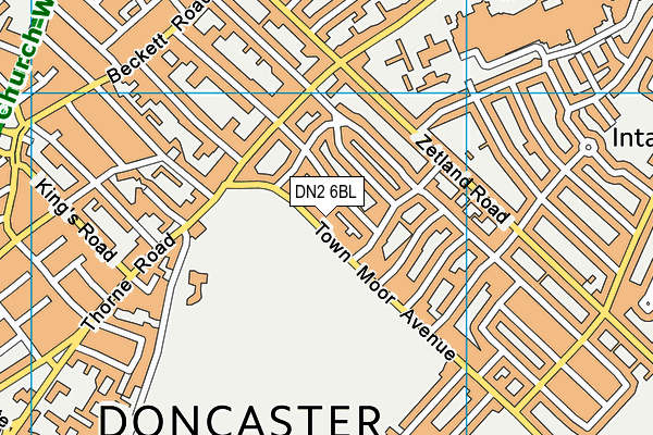 DN2 6BL map - OS VectorMap District (Ordnance Survey)