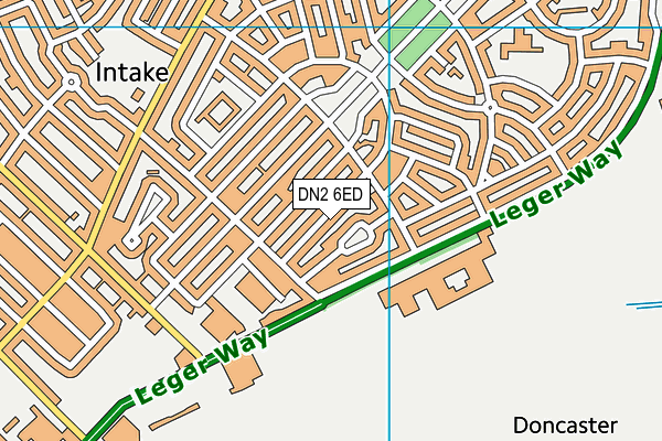 DN2 6ED map - OS VectorMap District (Ordnance Survey)
