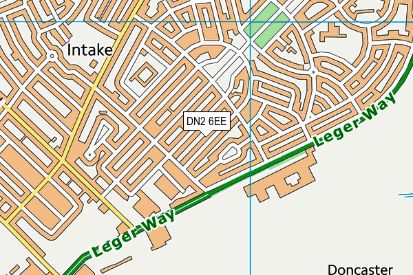 DN2 6EE map - OS VectorMap District (Ordnance Survey)