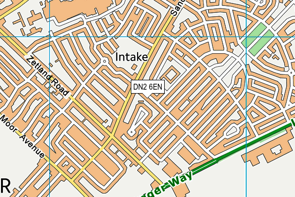 DN2 6EN map - OS VectorMap District (Ordnance Survey)