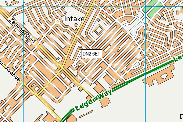 DN2 6ET map - OS VectorMap District (Ordnance Survey)