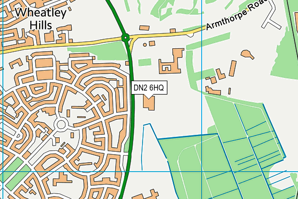 DN2 6HQ map - OS VectorMap District (Ordnance Survey)