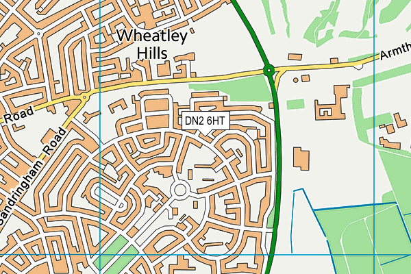 DN2 6HT map - OS VectorMap District (Ordnance Survey)