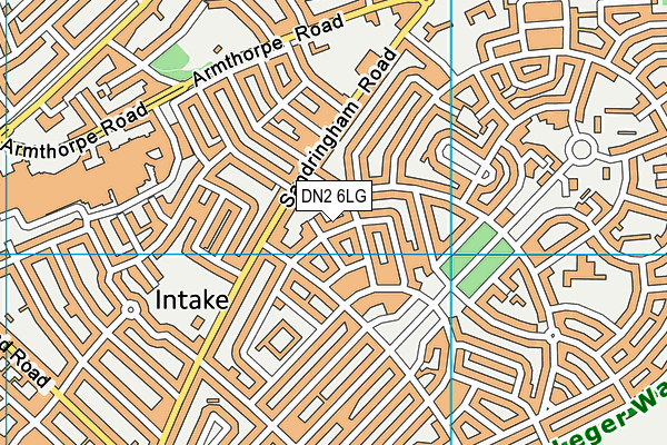 DN2 6LG map - OS VectorMap District (Ordnance Survey)
