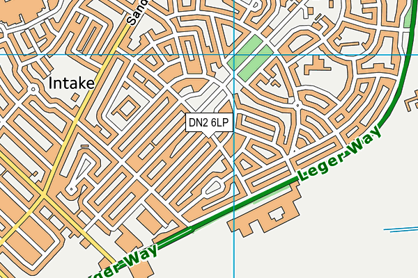 DN2 6LP map - OS VectorMap District (Ordnance Survey)
