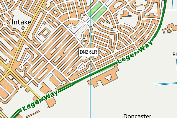 DN2 6LR map - OS VectorMap District (Ordnance Survey)