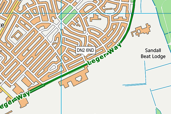 DN2 6ND map - OS VectorMap District (Ordnance Survey)