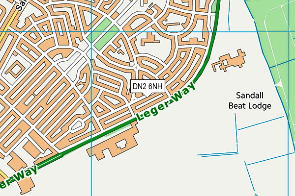 DN2 6NH map - OS VectorMap District (Ordnance Survey)
