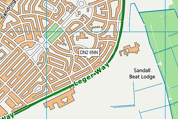 DN2 6NN map - OS VectorMap District (Ordnance Survey)