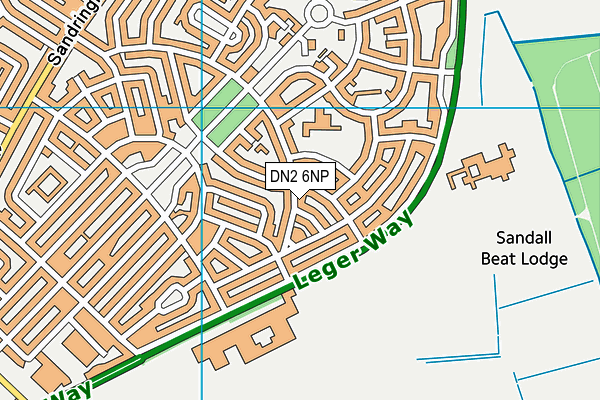 DN2 6NP map - OS VectorMap District (Ordnance Survey)