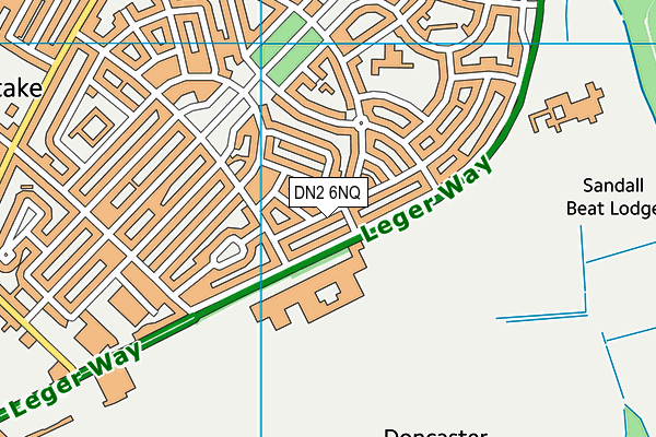 DN2 6NQ map - OS VectorMap District (Ordnance Survey)