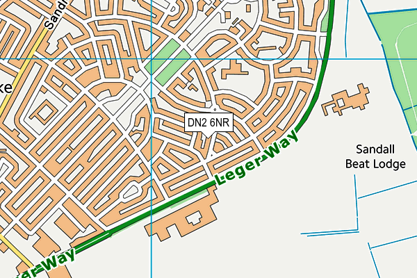 DN2 6NR map - OS VectorMap District (Ordnance Survey)