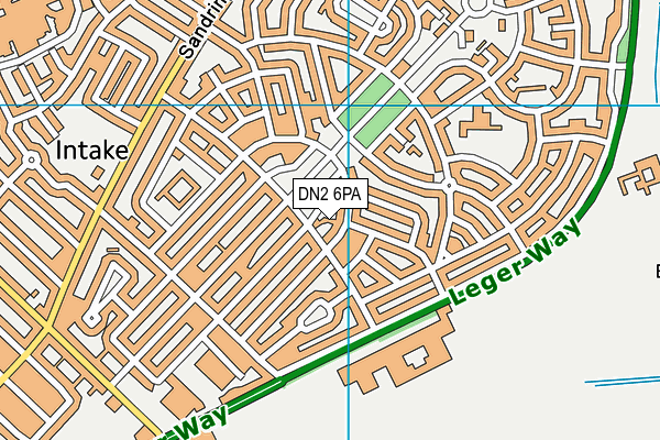 DN2 6PA map - OS VectorMap District (Ordnance Survey)