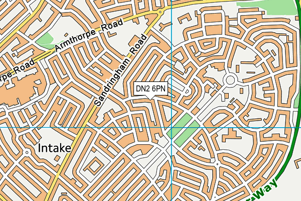 DN2 6PN map - OS VectorMap District (Ordnance Survey)