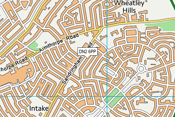 DN2 6PP map - OS VectorMap District (Ordnance Survey)