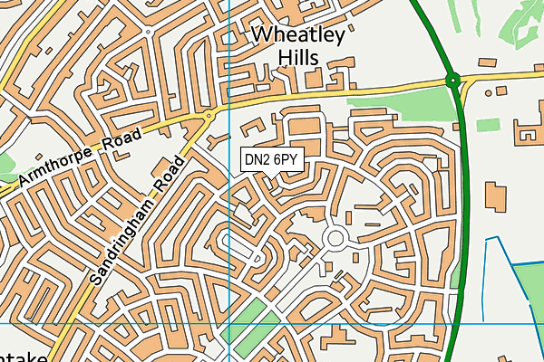 DN2 6PY map - OS VectorMap District (Ordnance Survey)