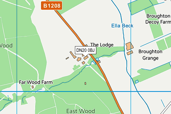 DN20 0BJ map - OS VectorMap District (Ordnance Survey)