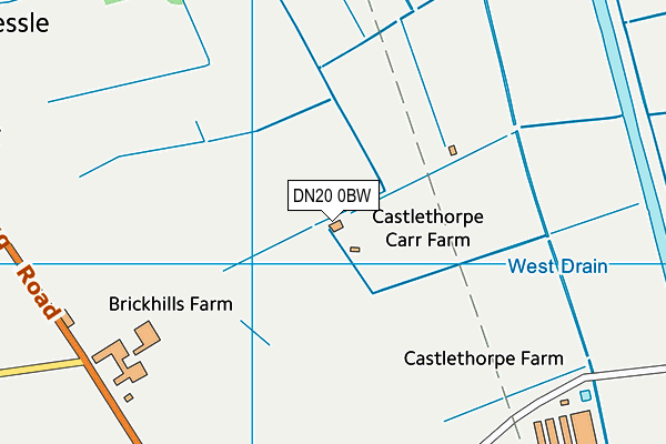 DN20 0BW map - OS VectorMap District (Ordnance Survey)