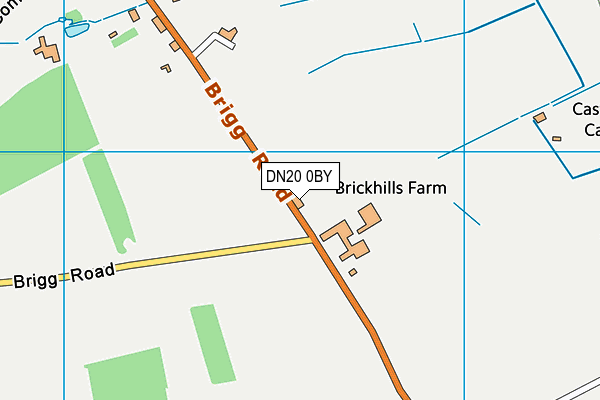 DN20 0BY map - OS VectorMap District (Ordnance Survey)