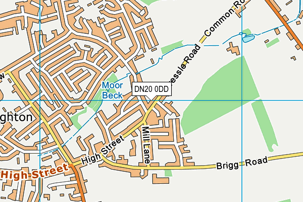 DN20 0DD map - OS VectorMap District (Ordnance Survey)