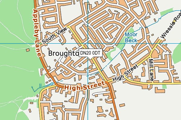 DN20 0DT map - OS VectorMap District (Ordnance Survey)