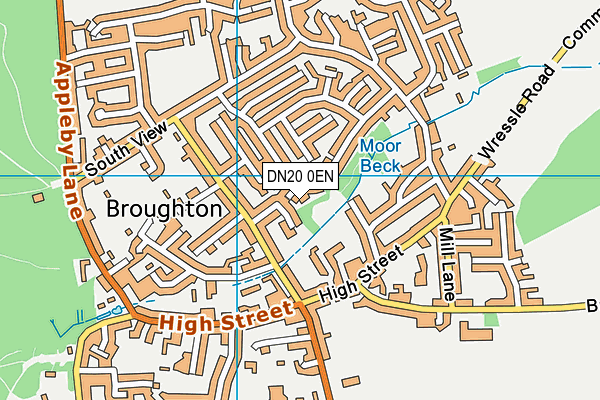 DN20 0EN map - OS VectorMap District (Ordnance Survey)