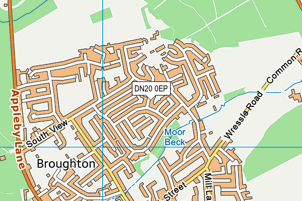 DN20 0EP map - OS VectorMap District (Ordnance Survey)