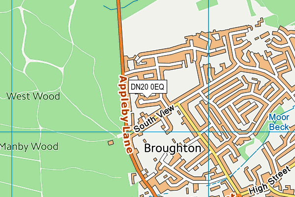 DN20 0EQ map - OS VectorMap District (Ordnance Survey)