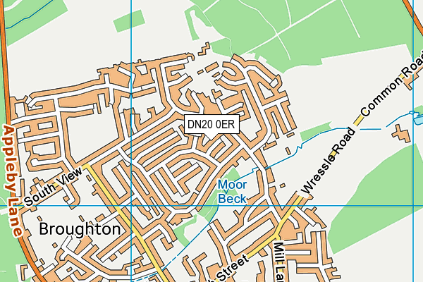 DN20 0ER map - OS VectorMap District (Ordnance Survey)