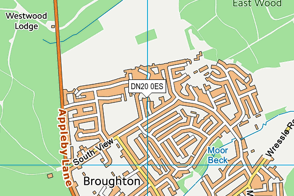 DN20 0ES map - OS VectorMap District (Ordnance Survey)