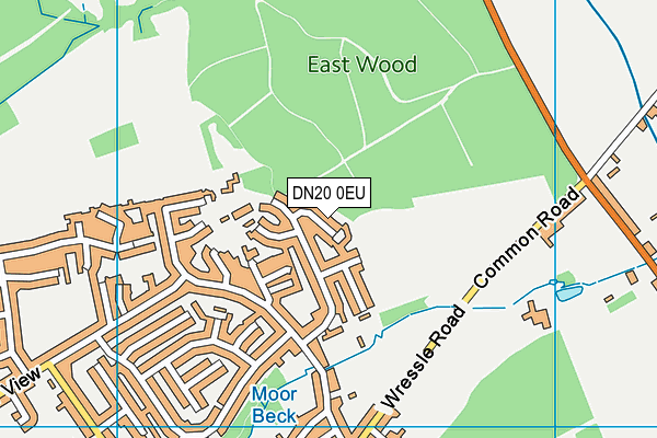 DN20 0EU map - OS VectorMap District (Ordnance Survey)