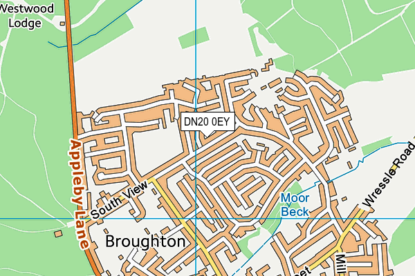 DN20 0EY map - OS VectorMap District (Ordnance Survey)