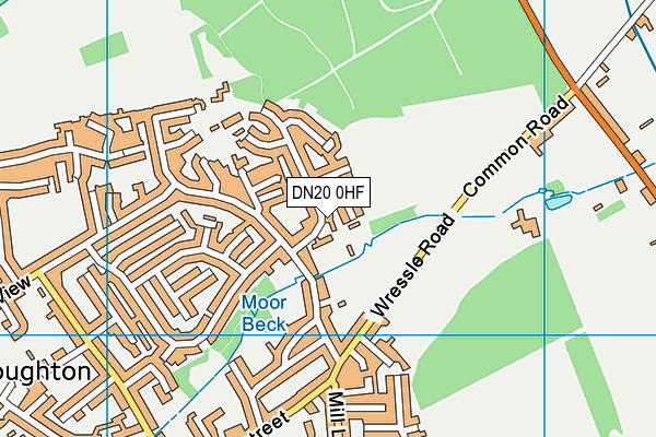 DN20 0HF map - OS VectorMap District (Ordnance Survey)