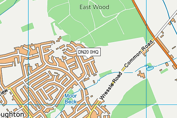 DN20 0HQ map - OS VectorMap District (Ordnance Survey)