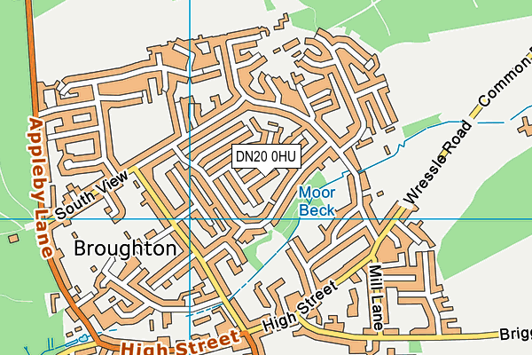 DN20 0HU map - OS VectorMap District (Ordnance Survey)